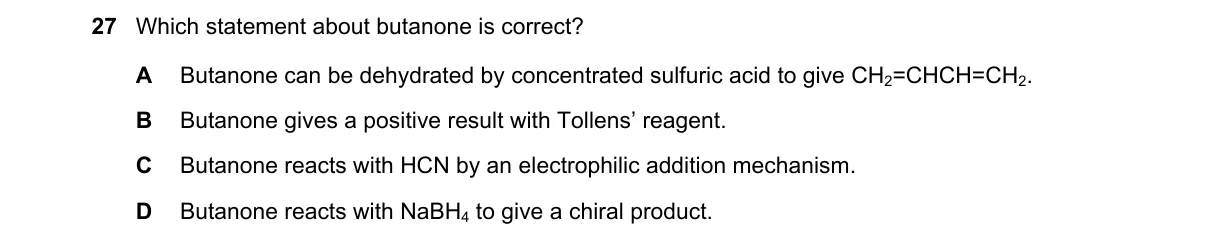Question 27 from 9701/12/M/J/18
