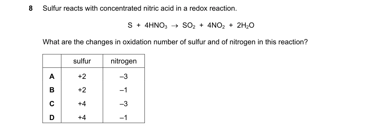 Question 8 from 9701/12/M/J/18