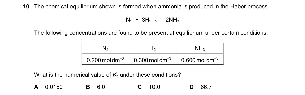 Question 10 from 9701/13/M/J/18