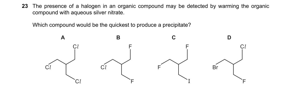 Question 23 from 9701/13/M/J/18