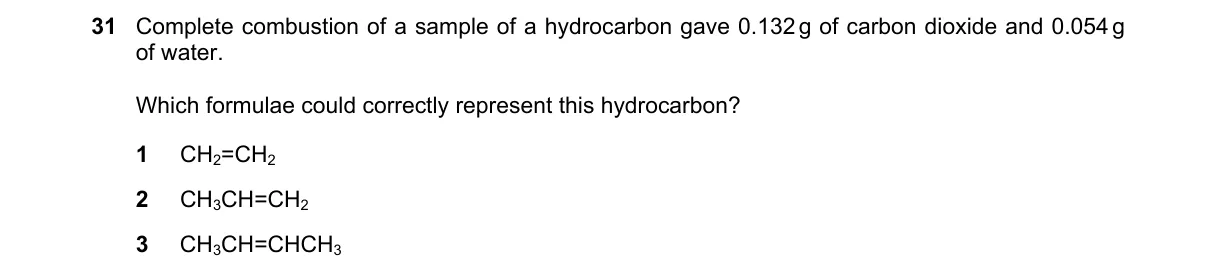 Question 31 from 9701/13/M/J/18