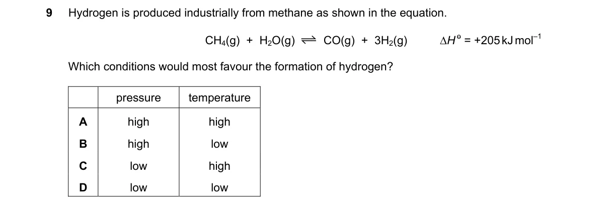 Question 9 from 9701/13/M/J/18