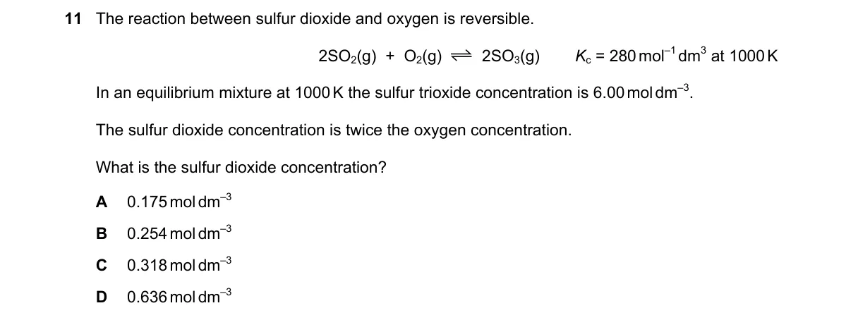 Question 11 from 9701/11/M/J/19