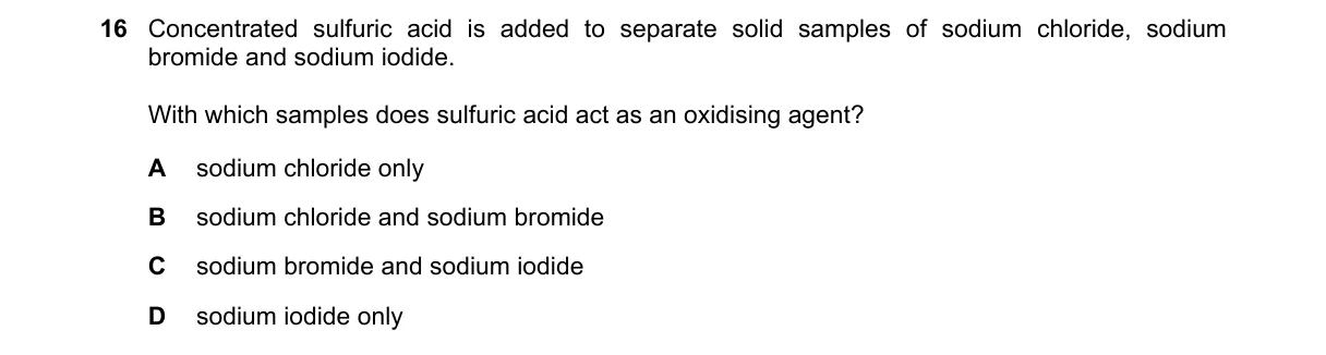 Question 16 from 9701/11/M/J/19