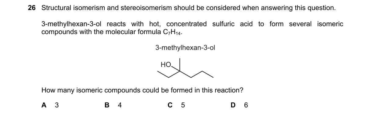 Question 26 from 9701/11/M/J/19