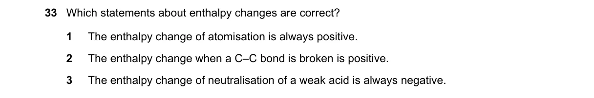 Question 33 from 9701/11/M/J/19