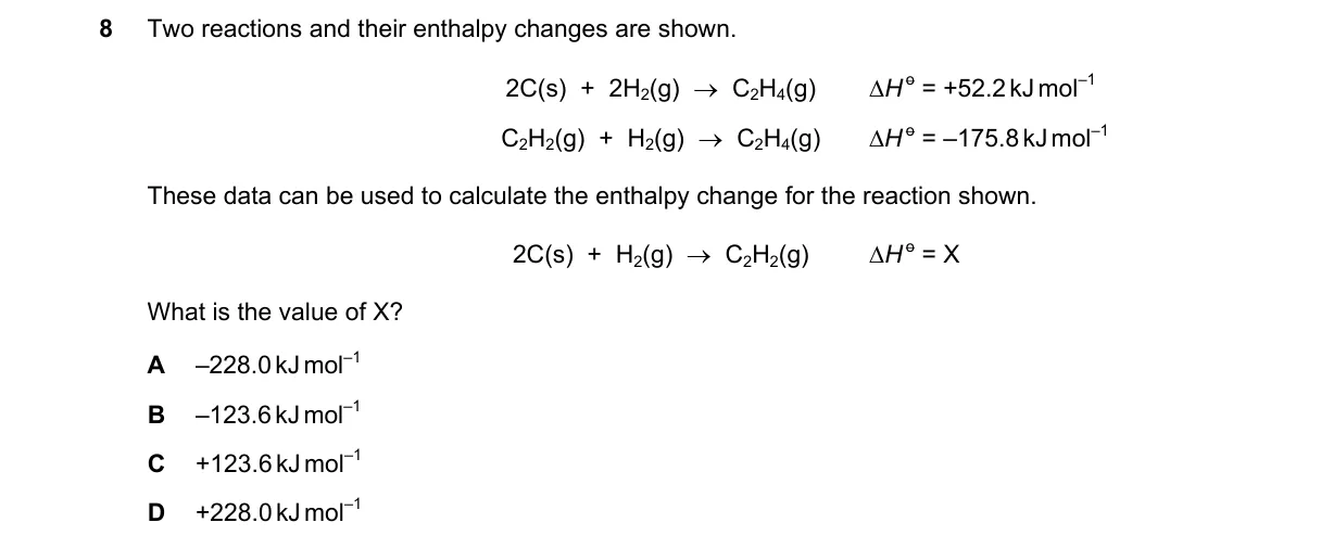 Question 8 from 9701/11/M/J/19