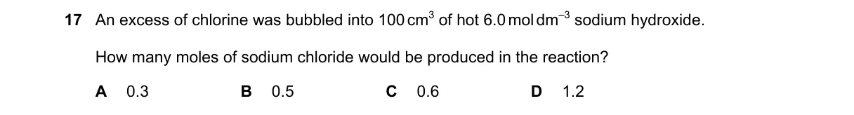 Question 17 from 9701/12/M/J/19