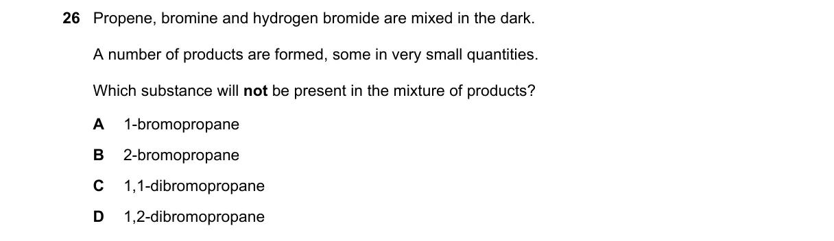 Question 26 from 9701/12/M/J/19