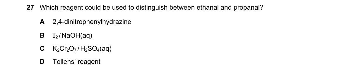Question 27 from 9701/12/M/J/19