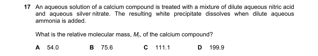 Question 17 from 9701/13/M/J/19