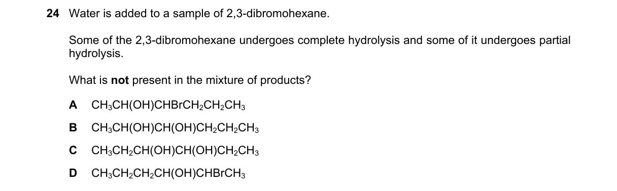 Question 24 from 9701/13/M/J/19