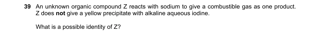 Question 39 from 9701/13/M/J/19