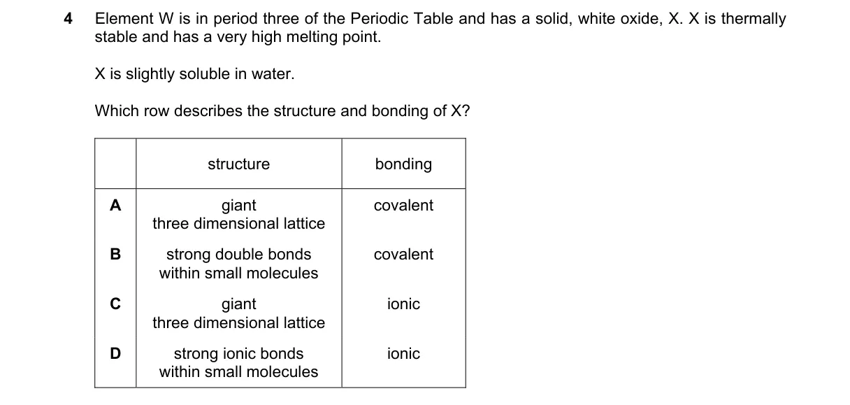 Question 4 from 9701/13/M/J/19