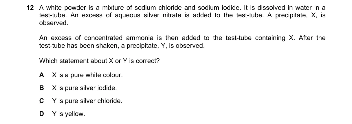 Question 12 from 9701/11/M/J/20