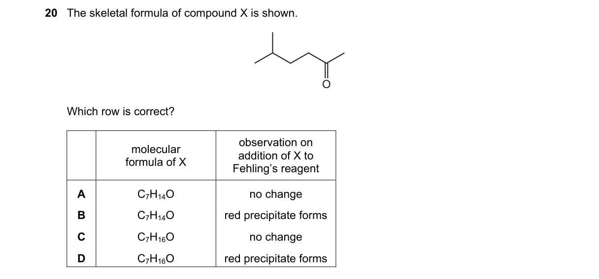 Question 20 from 9701/11/M/J/20