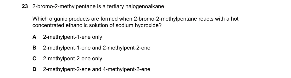 Question 23 from 9701/11/M/J/20