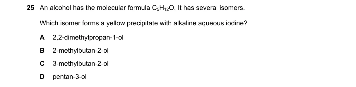 Question 25 from 9701/11/M/J/20