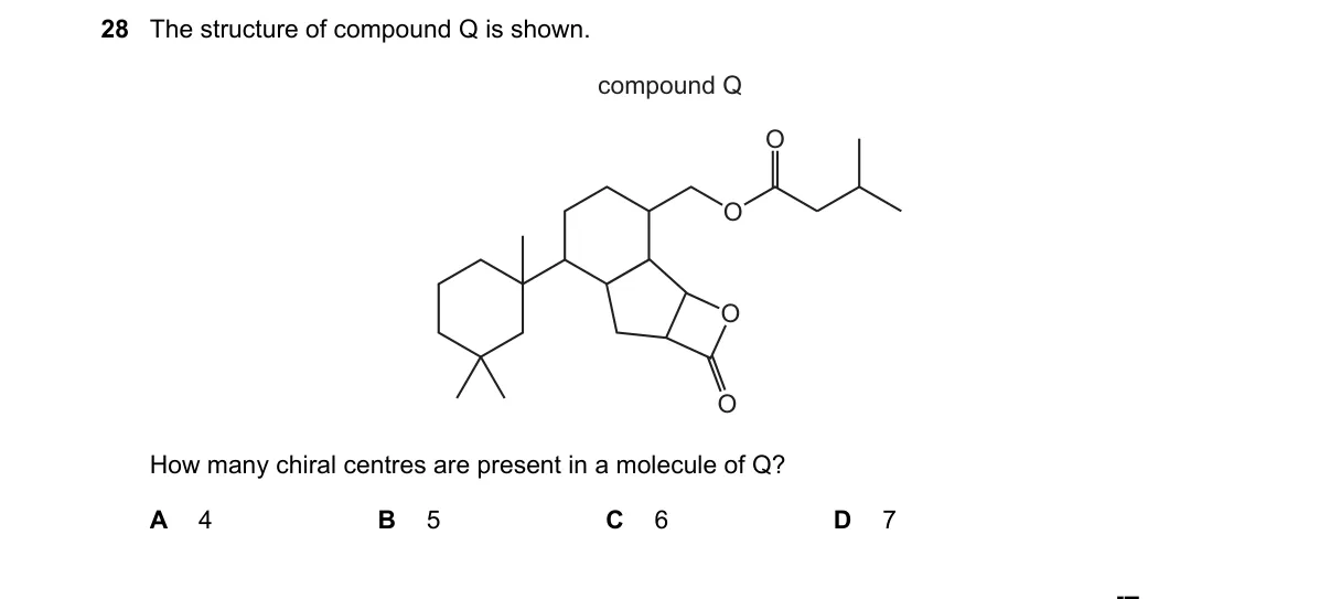 Question 28 from 9701/11/M/J/20
