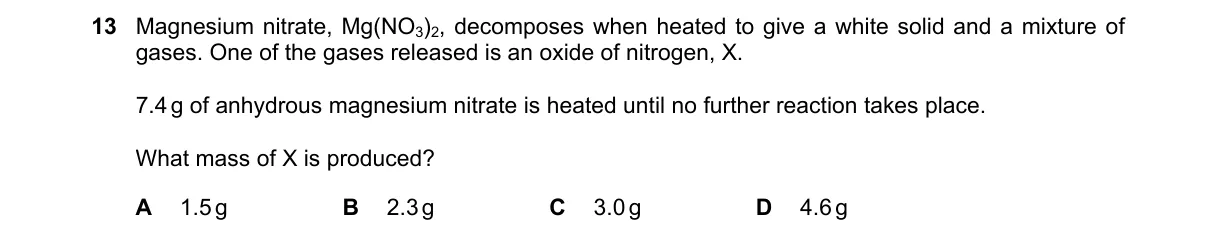 Question 13 from 9701/12/M/J/20