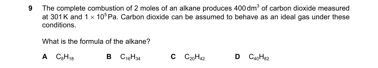 Question 9 from 9701/12/M/J/20