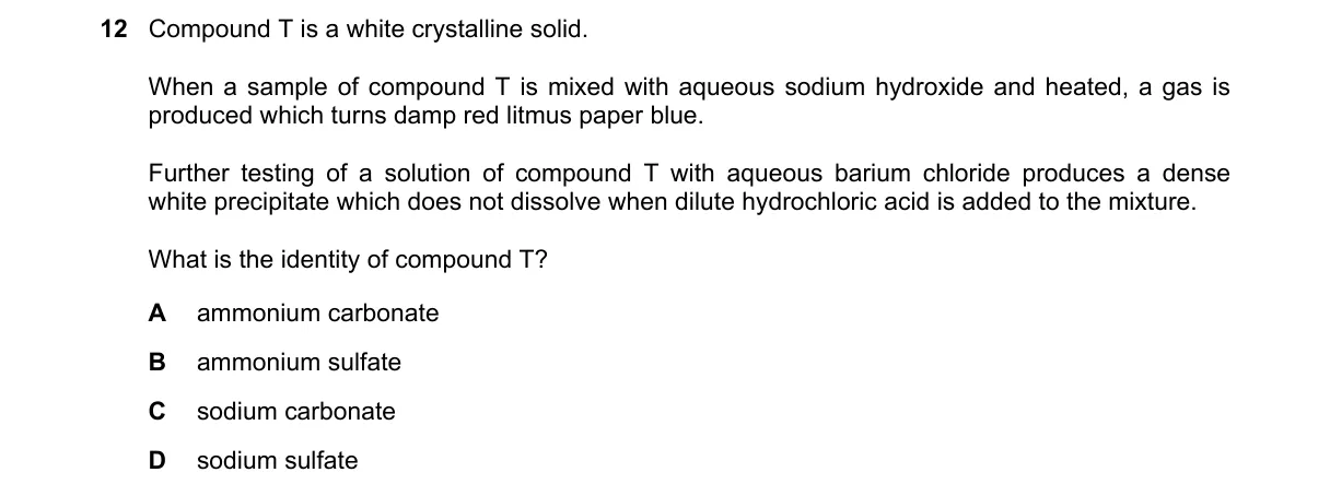 Question 12 from 9701/13/M/J/20