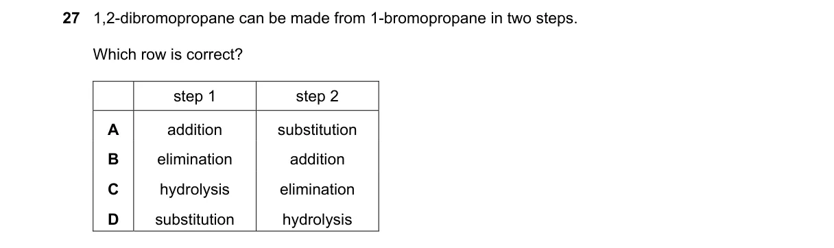 Question 27 from 9701/13/M/J/20