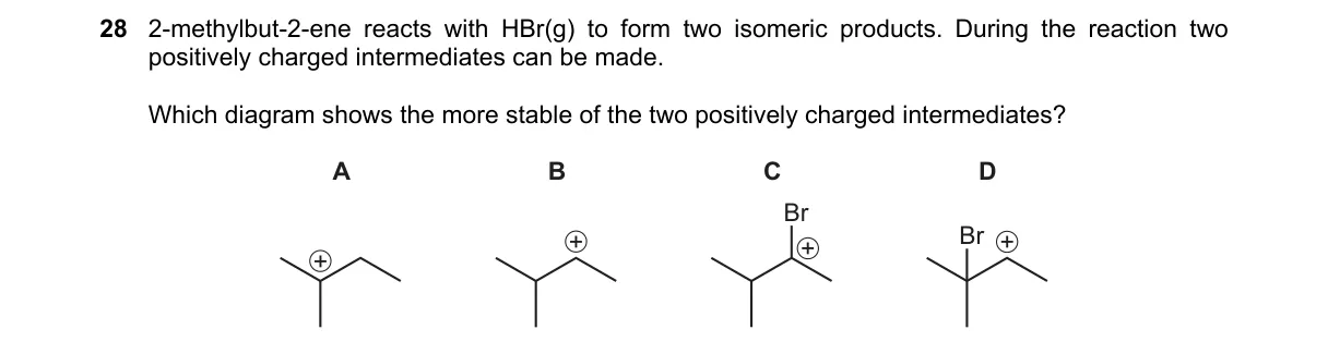Question 28 from 9701/13/M/J/20