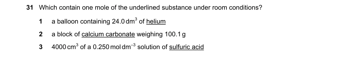 Question 31 from 9701/13/M/J/20