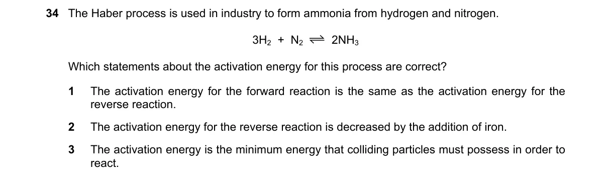 Question 34 from 9701/13/M/J/20