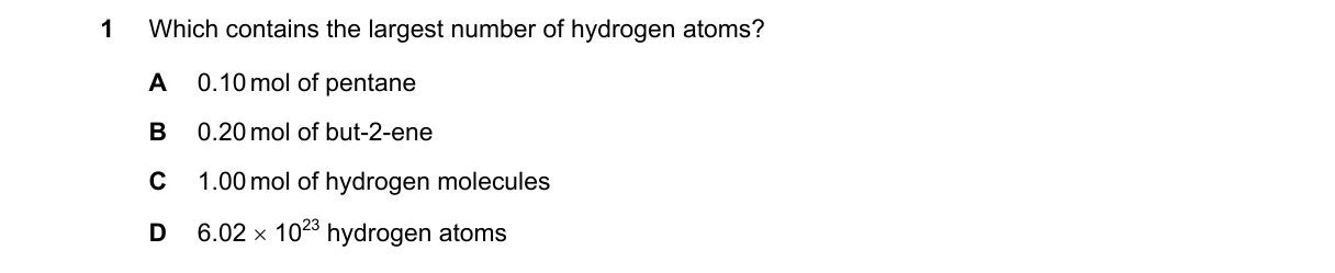 Question 1 from 9701/11/M/J/21
