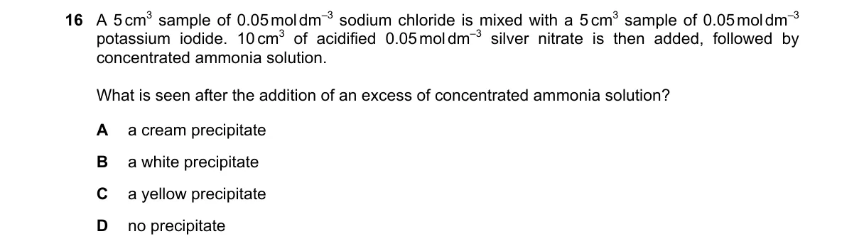 Question 16 from 9701/11/M/J/21