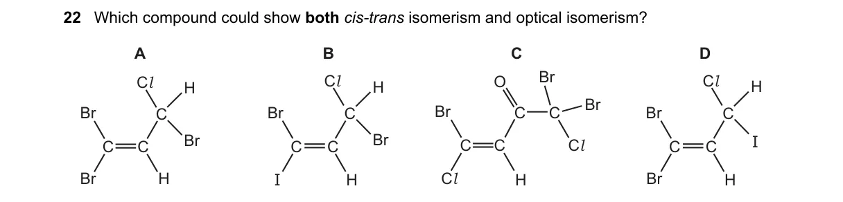 Question 22 from 9701/11/M/J/21