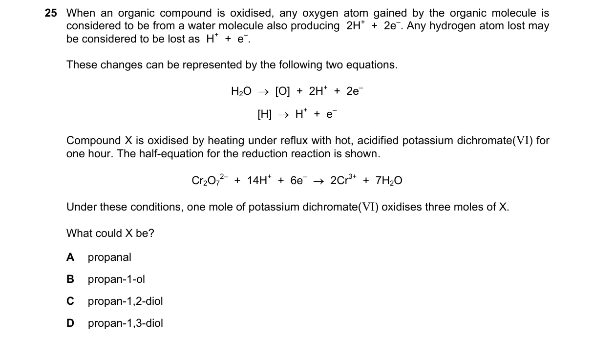 Question 25 from 9701/11/M/J/21
