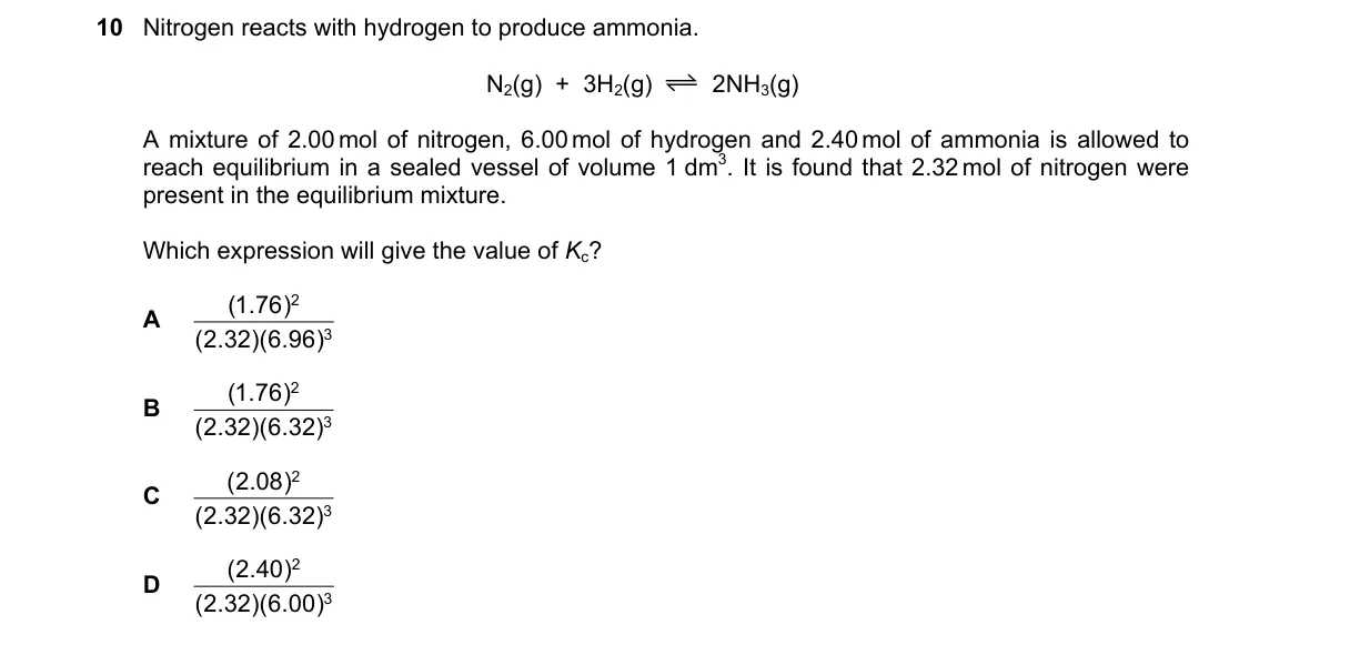 Question 10 from 9701/13/M/J/21