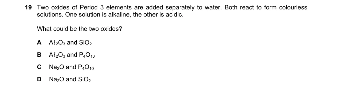 Question 19 from 9701/13/M/J/21