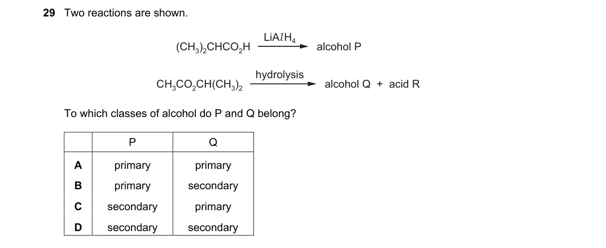 Question 29 from 9701/13/M/J/21