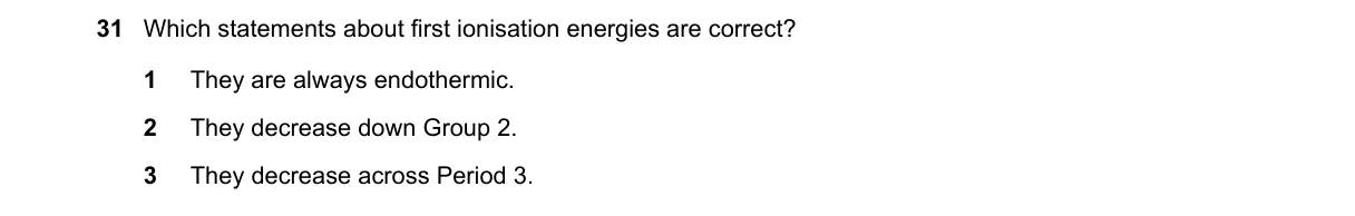 Question 31 from 9701/13/M/J/21