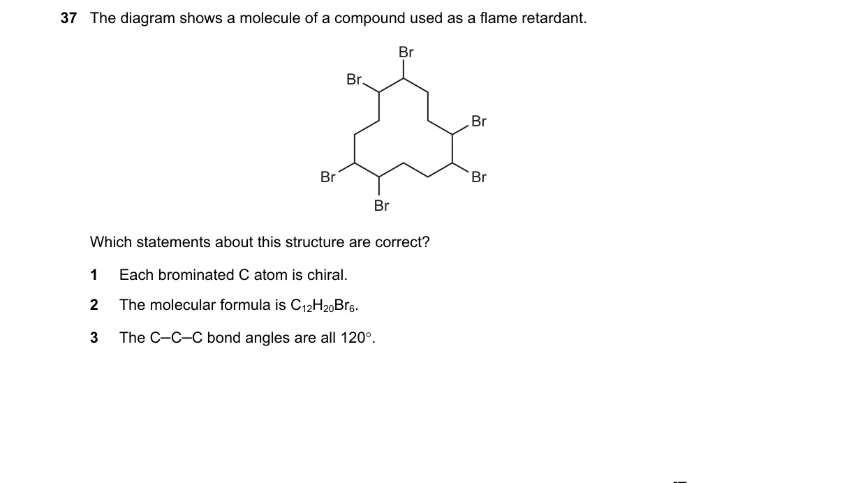 Question 37 from 9701/13/M/J/21