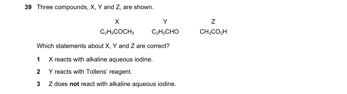 Question 39 from 9701/13/M/J/21