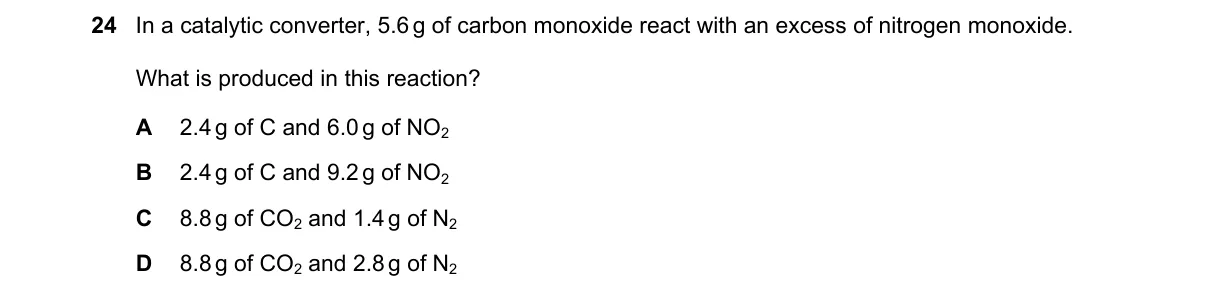 Question 24 from 9701/11/M/J/22
