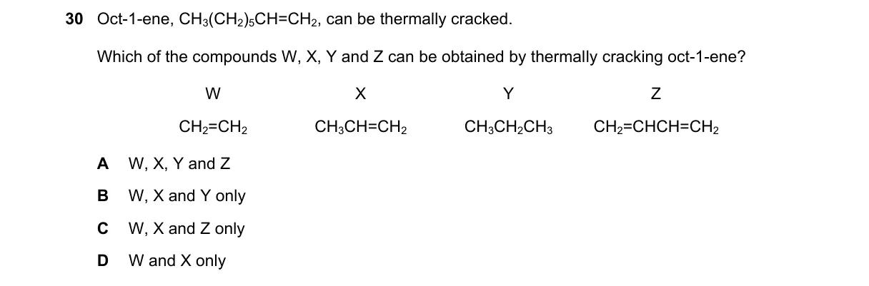 Question 30 from 9701/11/M/J/22