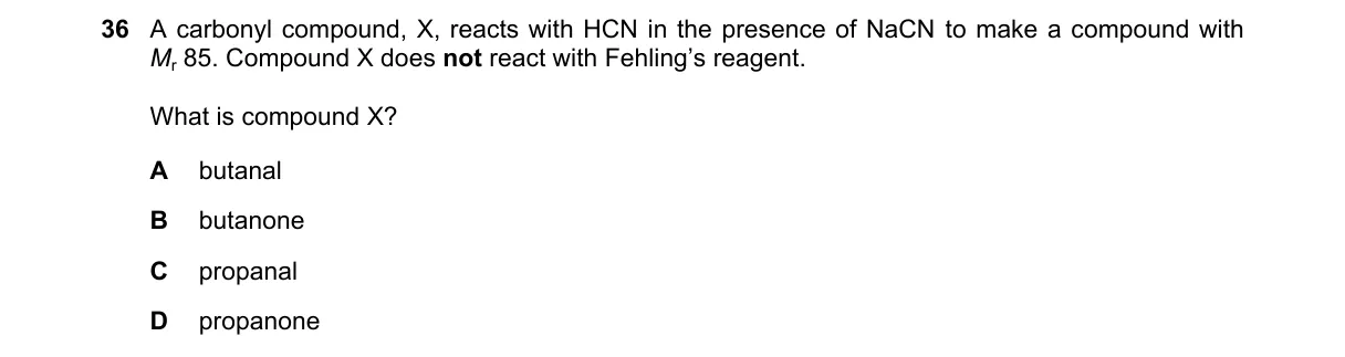 Question 36 from 9701/11/M/J/22