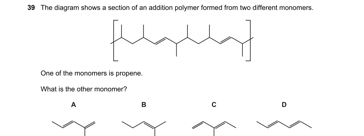 Question 39 from 9701/11/M/J/22