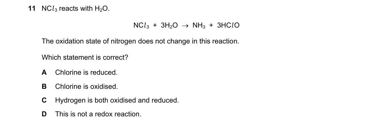 Question 11 from 9701/12/M/J/22
