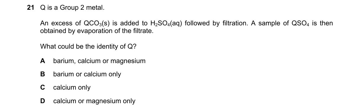 Question 21 from 9701/12/M/J/22