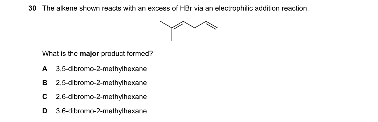 Question 30 from 9701/12/M/J/22
