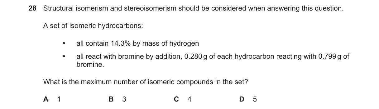 Question 28 from 9701/11/M/J/23