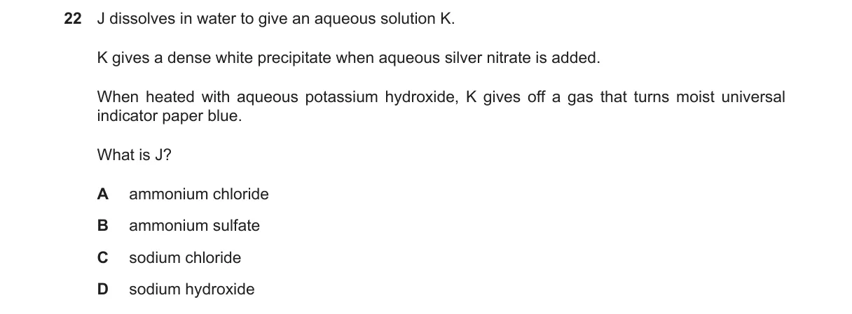 Question 22 from 9701/12/M/J/23