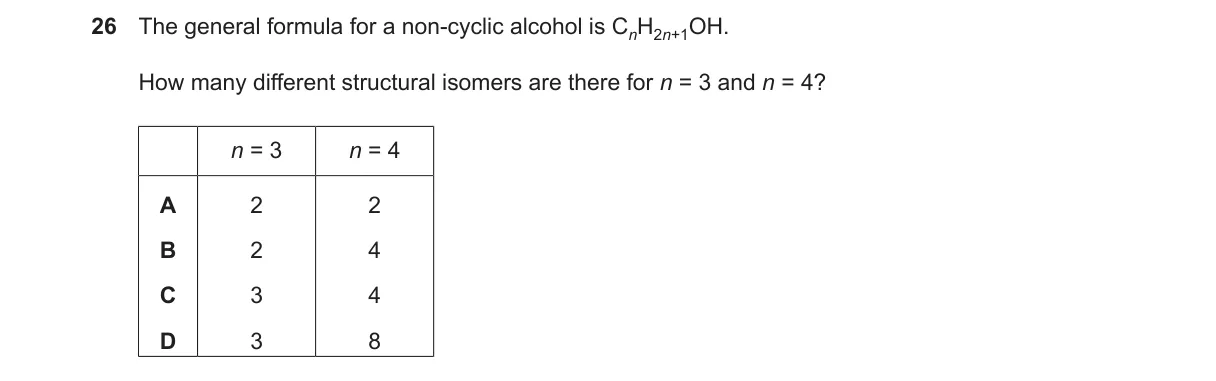 Question 26 from 9701/12/M/J/23